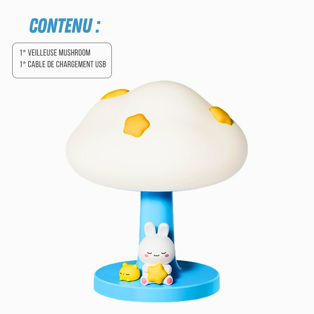 Veilleuse Champignon LED Rechargeable