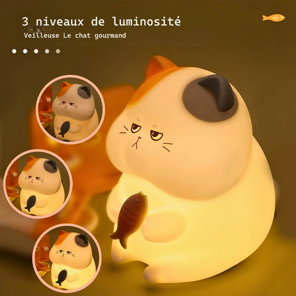 Veilleuse Chat en Silicone