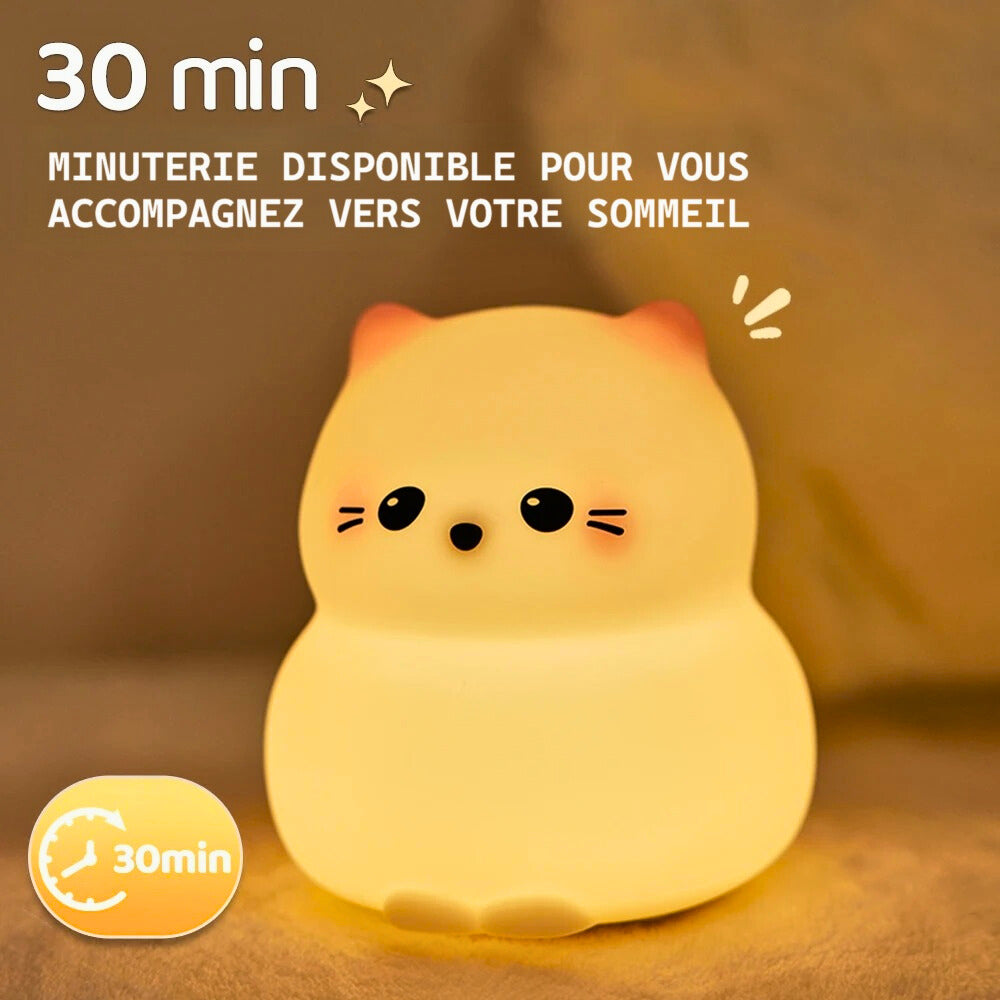 Veilleuse Chat en Silicone